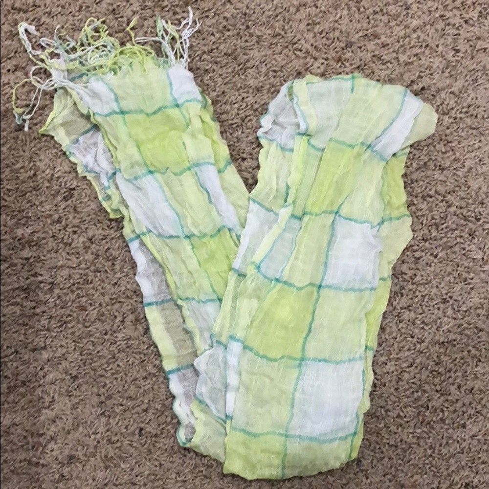 Kirra Scarf-Green, White, & Blue